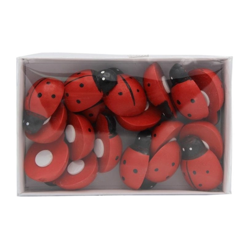DEKORACIJA SAMOLJEPLJIVE BUBAMARE DRVENE 3,2cm 7110248 – PAKOVANJE 18/1