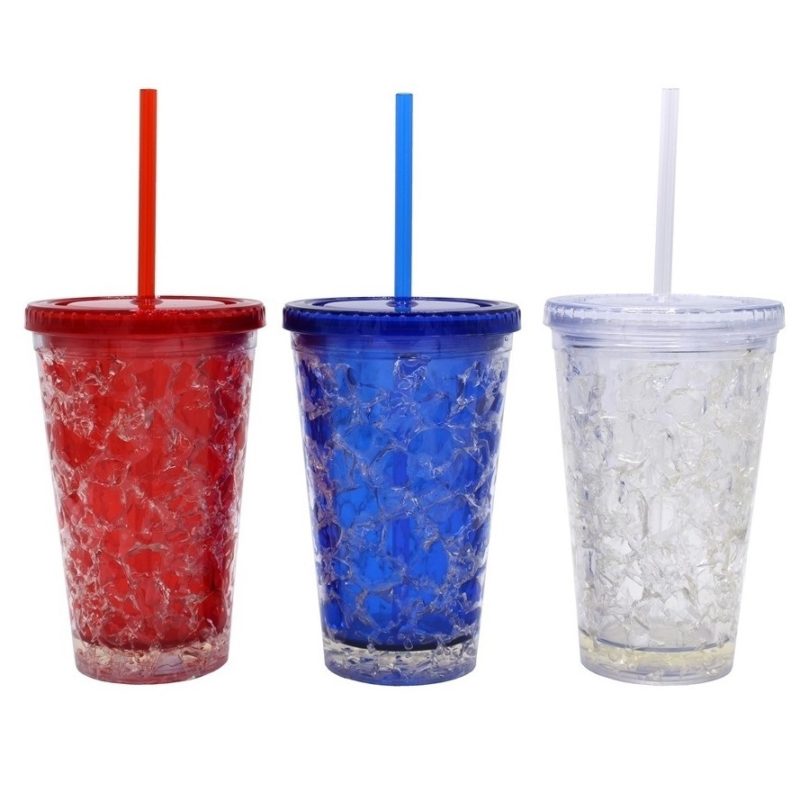 LEDENA ČAŠA SA SLAMKOM JEDNOBOJNA 350ml 913-1112