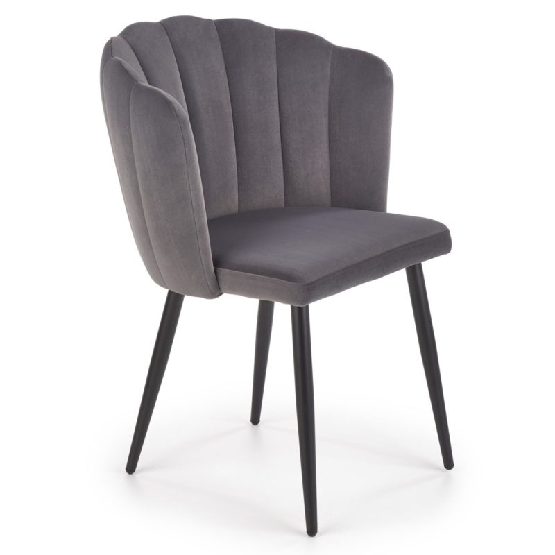 STOLICA 9590041 siva, metal crna