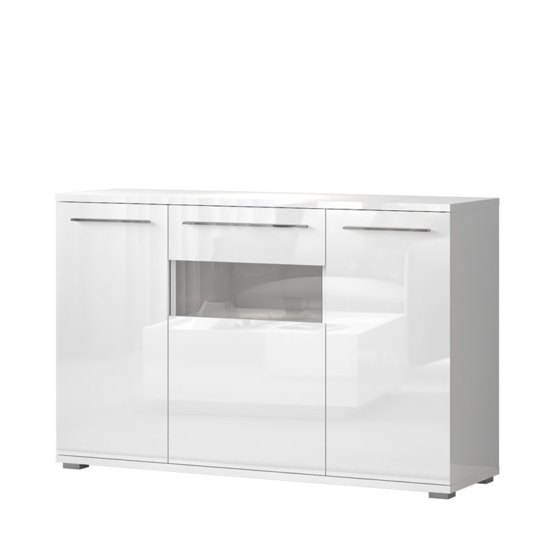 KOMODA K150V-3KS/PN PIANO BIJELA LAK