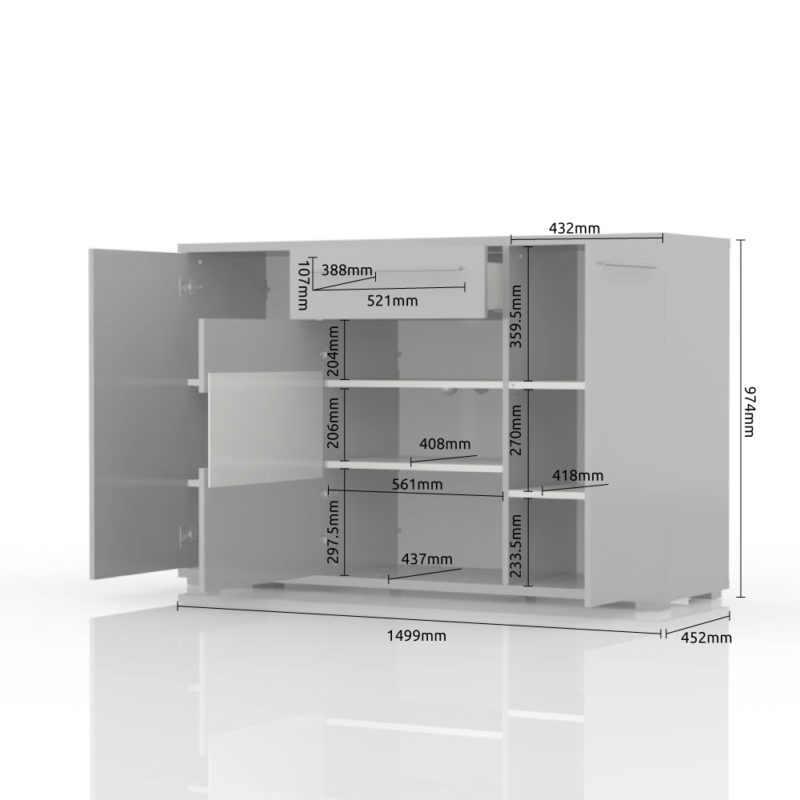 KOMODA K150V-3KS1F-PIANO NACRT