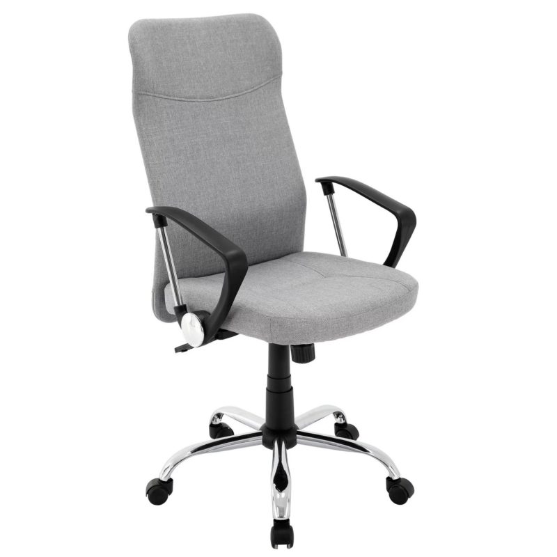 KANCELARIJSKA STOLICA 9520042 svijetlo siva metal, tekstil