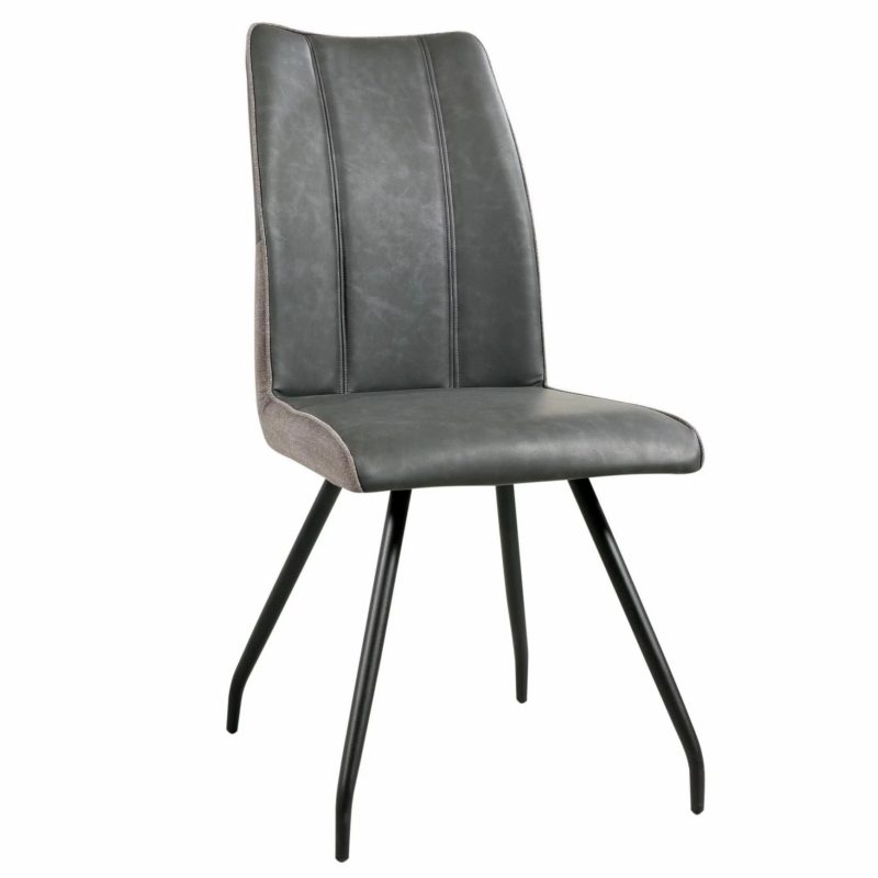 STOLICA 9520043 siva metal, tekstil, umjetna koža