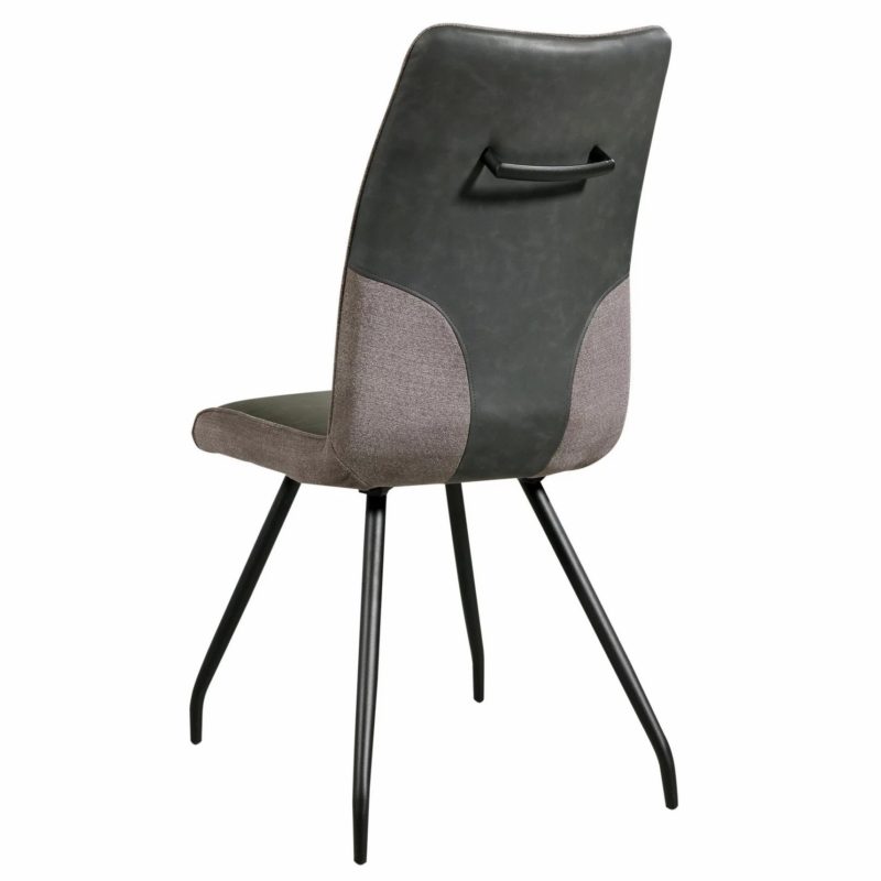 STOLICA 9520043 siva metal, tekstil, umjetna koža