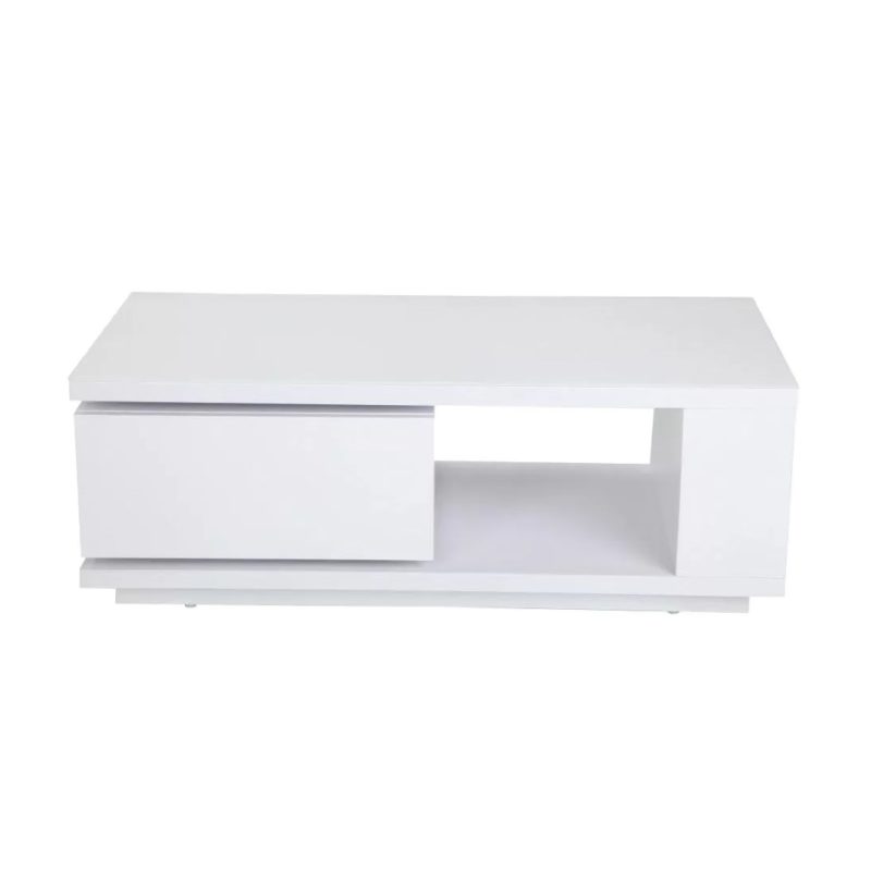KLUB STO SA ROTIRAJUĆOM LADICOM CT1019 MDF, bijela